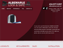 Tablet Screenshot of albemarlelockandsafe.com